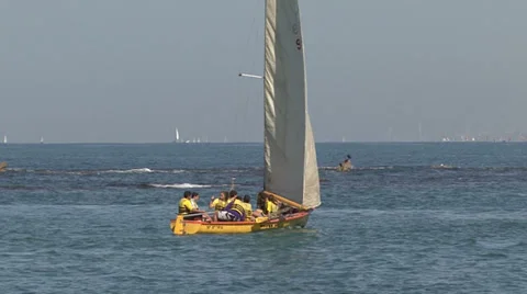 Sailing Yacht 스톡 동영상 34840320