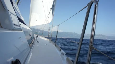 Sailing yacht Stock Footage 50965692