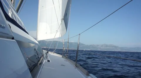 Sailing yacht Stock Footage 50966586