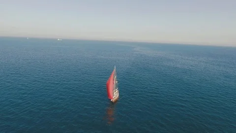 Sailing yacht Stock Footage 100163725