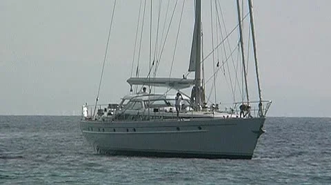 Sailing yacht70 Stock Footage 8928710