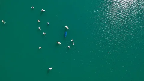 Sailing_Walchensee Stock Footage 113646790