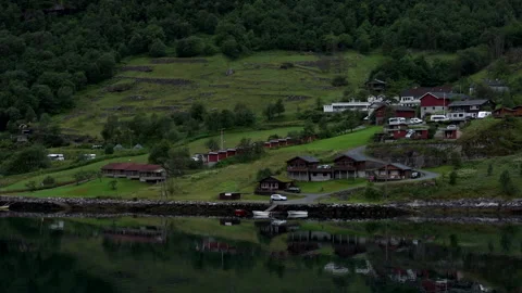 Sailling in the Fjords Stock Footage 151027475