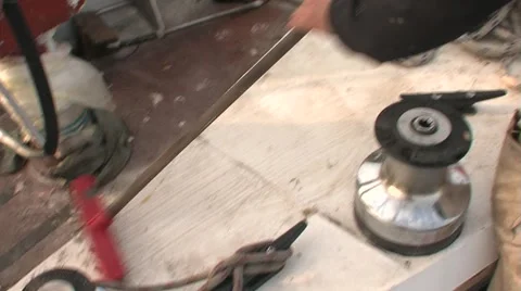 Sailor on the deck of a yacht drait Stock Footage 5164659