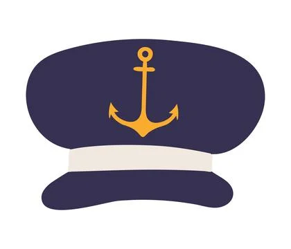 Sailor hat, cap isolated Stock Illustration