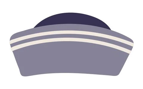 Sailor hat, cap isolated Stock Illustration
