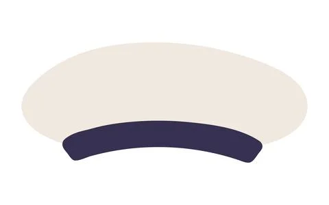 Sailor hat, cap isolated Stock Illustration
