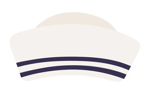 Sailor hat, cap isolated Stock Illustration