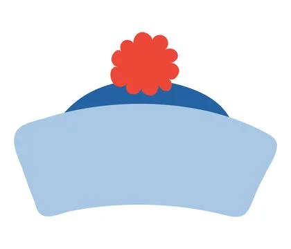 Sailor hat, cap isolated Stock Illustration