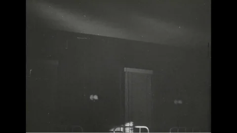 Sailor look toward ceiling and try to get sleep - 1945 Stock Footage 101407357