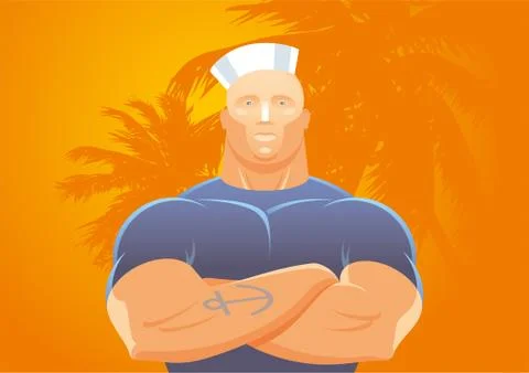 Sailor man Stock Illustration