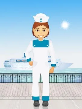 Sailor man Stock Illustration