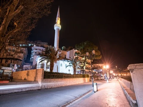 Sailor Mosque Ulcinj Stock-Footage 69824648