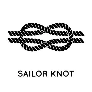 Sailor rope knot Stock Illustration