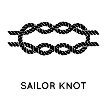 Sailor rope knot Stock Illustration