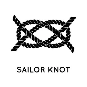 Sailor rope knot Stock Illustration
