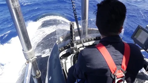 Sailor sailing the Virginia-Class submarine USS Texas - 2017 Stock Footage 85032013