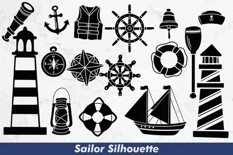 Sailor Silhouette Stock Illustration
