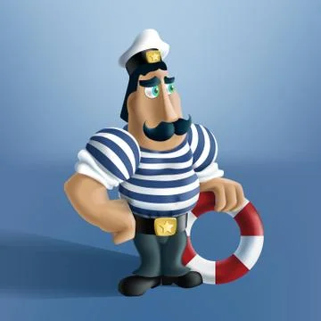 Sailor - Vector Illustration (EPS 10) Stock Illustration
