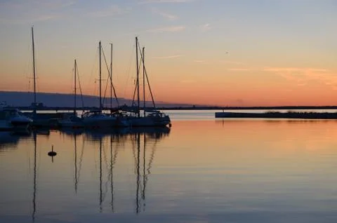 Sailors evening Stock Photos