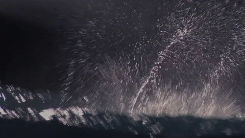 Sailors fall overboard and struggle in the ocean in this television style Stock-Footage 73247535