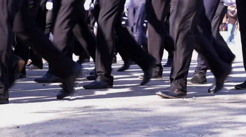 Sailors Marching Stock Footage 56143499
