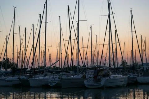 Sailor's sunset 库存照片