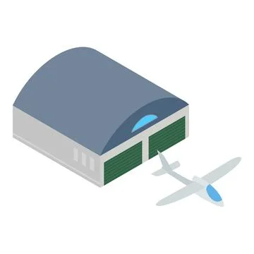 Sailplane icon, isometric style Stock Illustration