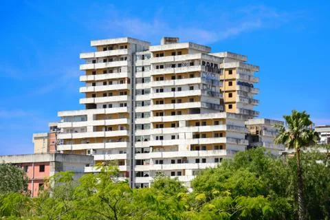 Sails of scampia Stock Photos