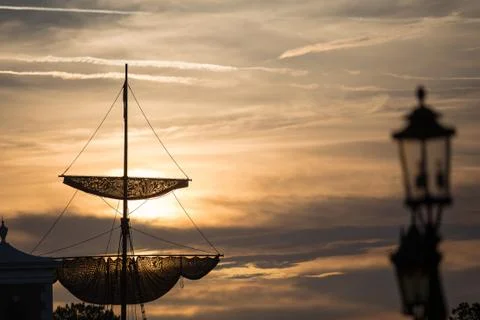 Sails in the sunset Stock Photos