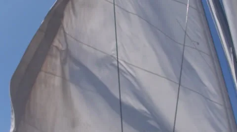 Sails waving in the wind Stock Footage 24568645