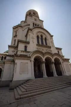 Saint Alexander Nevsky Cathedral in Sofia, Bulgaria Stock Photos