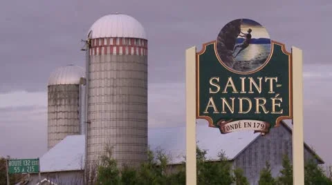 Saint-André-de-Kamouraska Stock Footage 21359886