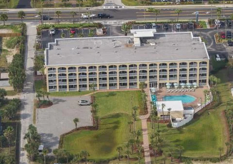 Saint Augustine beach aerial Stock-Fotos