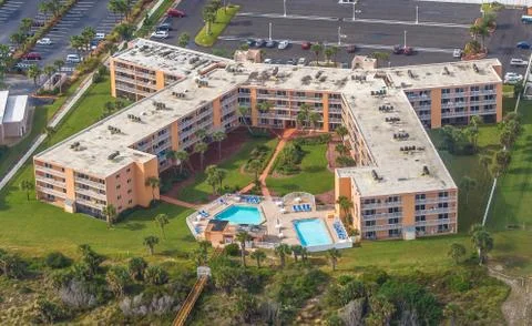 Saint Augustine beach aerial Stock Photos