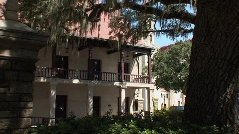 Saint Augustine Governor's House Video stock 92209346