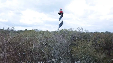 Saint Augustine Lighthouse Lift Stockbeeldmateriaal 86563664