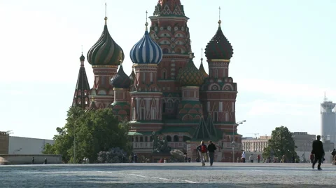 SAINT BASIL RED SQUARE Stock Footage 988715