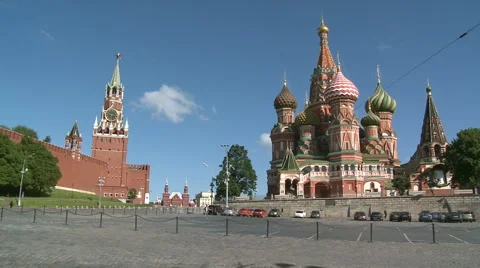 SAINT BASIL RED SQUARE Stock Footage 988884