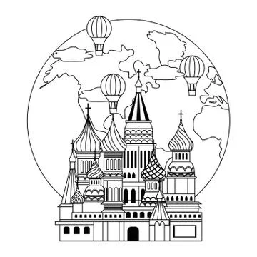 Saint Basil s Cathedral design vector illustration 스톡 일러스트