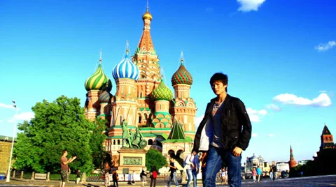 Saint Basil's Cathedral Stock Footage 34668563