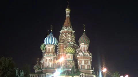 Saint Basil's cathedral, Moscow Stock Footage 60127864