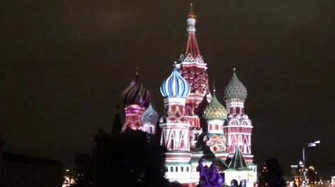 Saint Basil's cathedral, Moscow Stock Footage 60127996