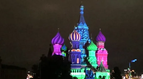 Saint Basil's cathedral, Moscow 스톡 동영상 60128210
