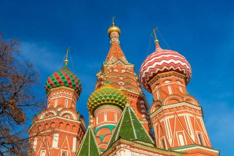 Saint Basil's Cathedral in Moscow Stock Photos