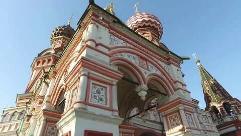 Saint Basil's Cathedral, Moscow, Russia Stock Footage 81586341