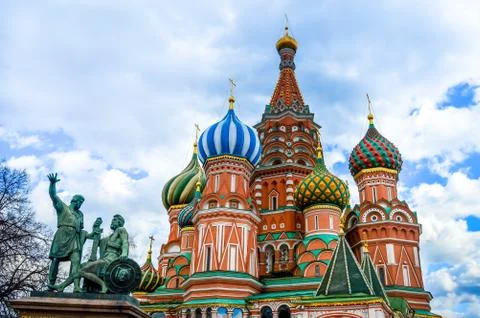 Saint Basil's Cathedral (Red Square in Moscow) Stock Photos