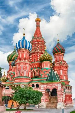 Saint Basil's Cathedral on Red Square in Moscow, Russia Foto stock