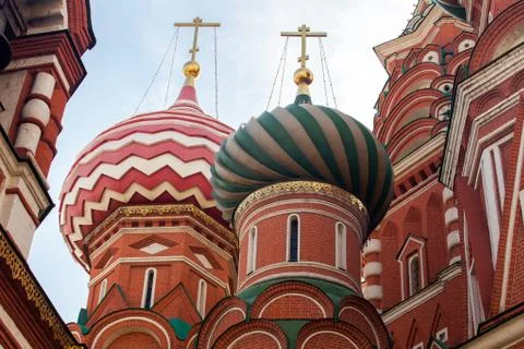 Saint Basil's Cathedral at Red Square in Moscow,Russia. Stock Photos