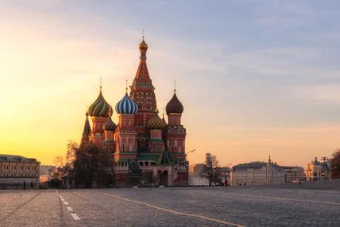 Saint Basil's Cathedral at Red Square in Moscow,Russia. Photos